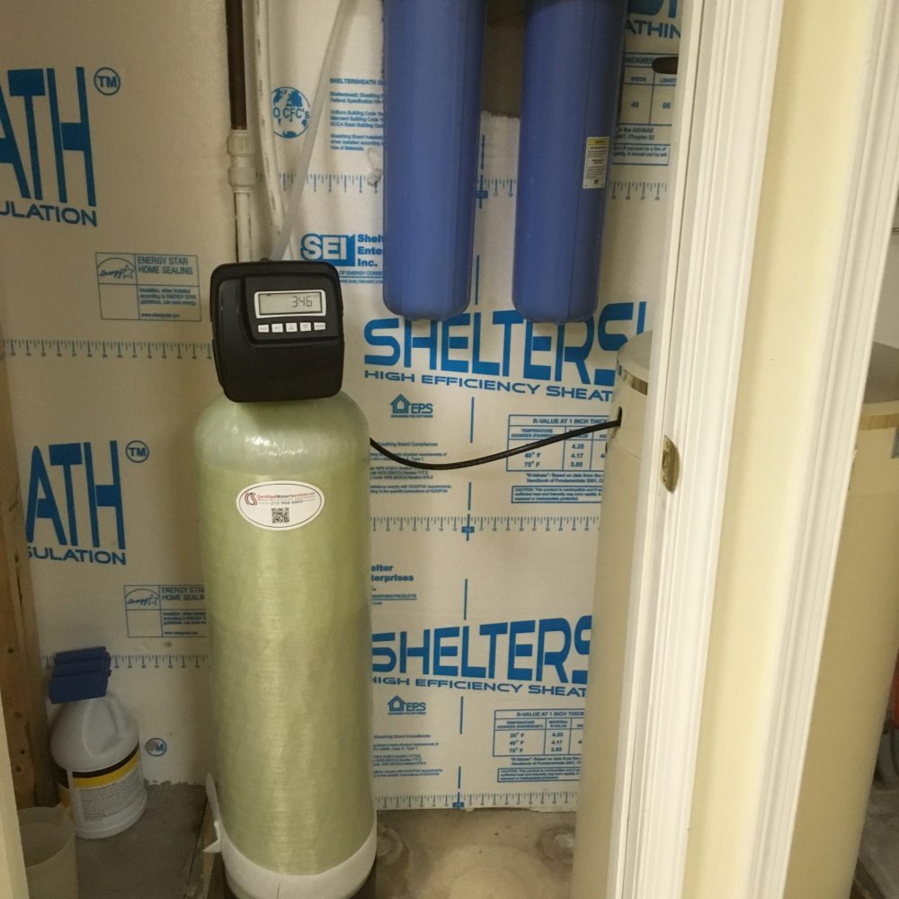 Doylestown PA 18901 Water Softener and Whole House Carbon Chlorine Removal Water Filter installed by Certified Water Services