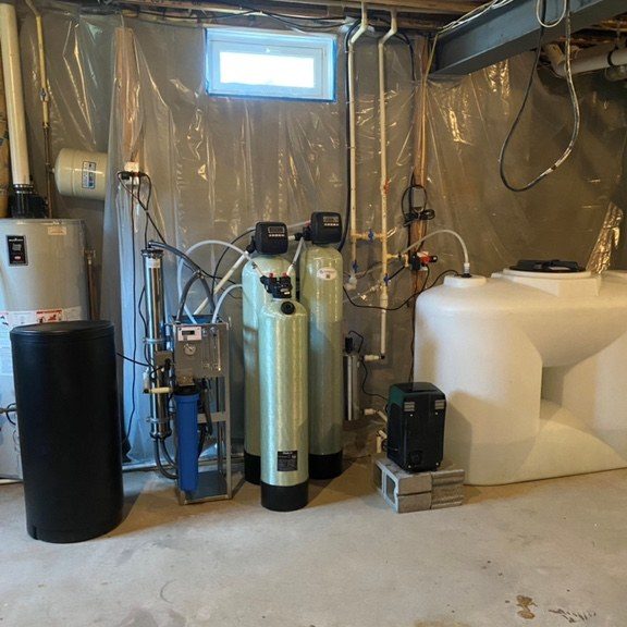 Whole house reverse osmosis by Certified Water Services installed in Newtown PA, January 2021